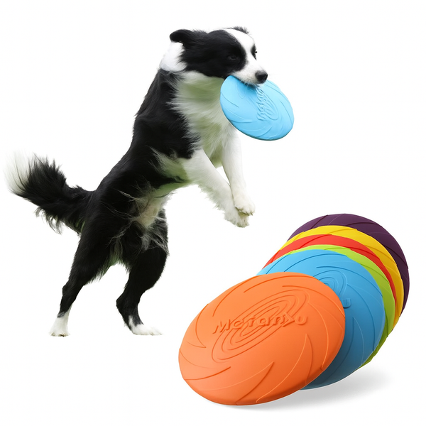 Eurilo™ AeroDisc – Bite-Resistant Flying Frisbee Toy for Dogs