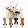 Eurilo™ Flat Animal Plush Toy – No Stuffing, Crinkle & Squeak Fun for Dogs