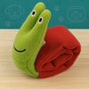 Eurilo™ Snail Puzzle Plush – Foldable Interactive Dog Toy with Squeak & Treat Pockets