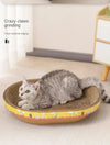 Eurilo™ Oval Cat Scratcher Bed – Furniture Protector & Claw Care Toy