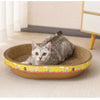 Eurilo™ Oval Cat Scratcher Bed – Furniture Protector & Claw Care Toy
