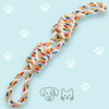 Eurilo™ Tough Rope Dog Toy – Durable Cotton Chew & Dental Care Play Toy