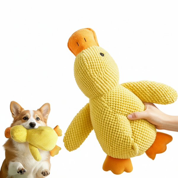 Eurilo™ Plush Duck Toy – Soft Companion with Squeak Sound for Dogs