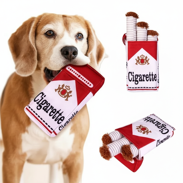 Eurilo™ Smoke’n Squeak – Funny Cigarette Plush Toy for Dogs